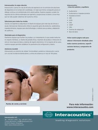 interacoustics argentina|Equipos para la audiologia de diagnóstico y las  .